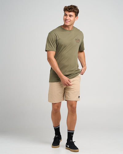THE SEA CAPTAIN | SS TEE - OLIVE