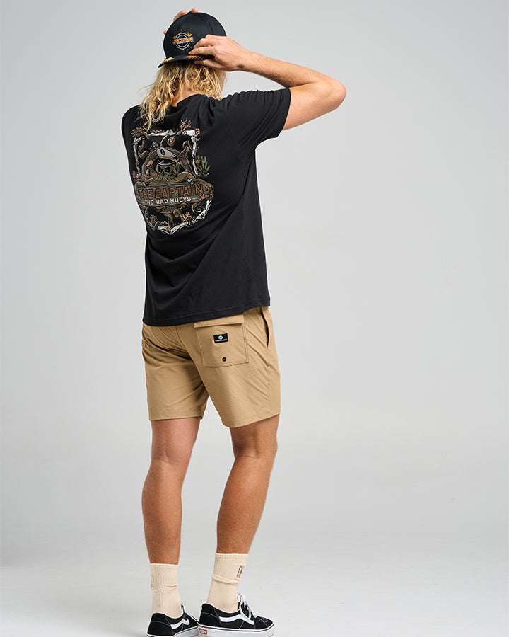 THE SEA CAPTAIN | SS TEE - BLACK