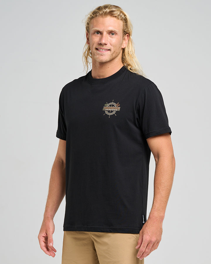 THE SEA CAPTAIN | SS TEE - BLACK