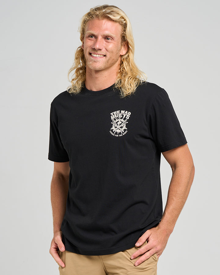SHIP WHEEL BEERS | SS TEE - BLACK