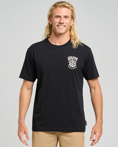 SHIP WHEEL BEERS | SS TEE - BLACK