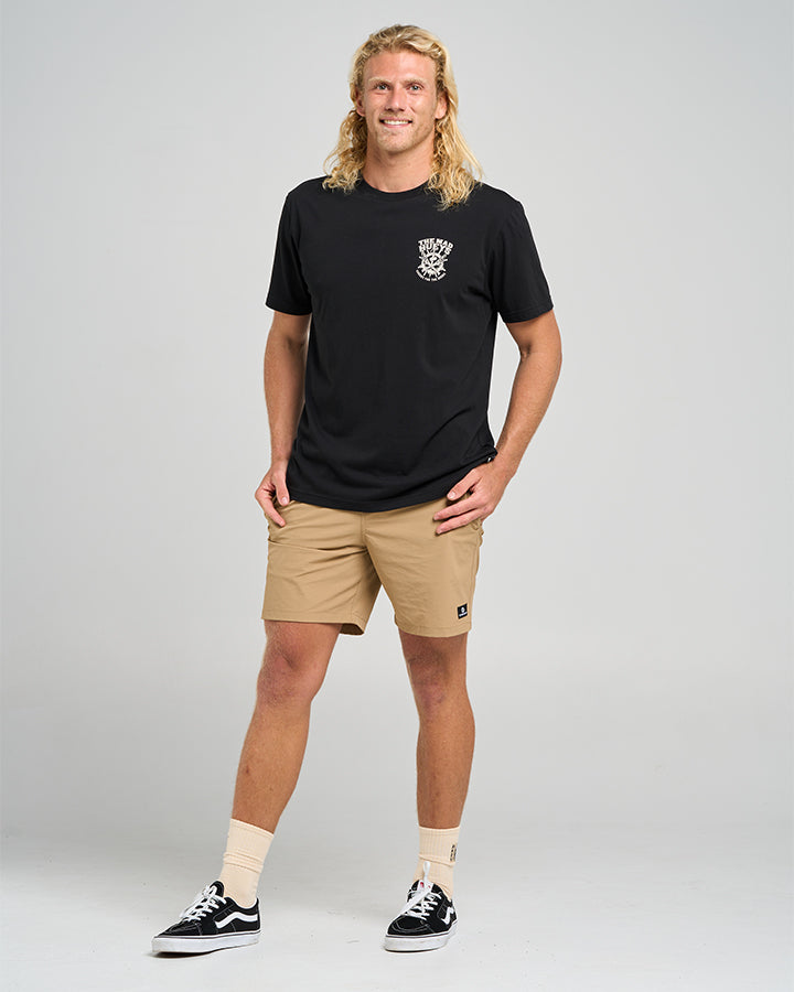 SHIP WHEEL BEERS | SS TEE - BLACK