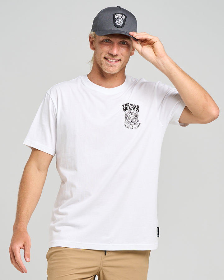 SHIP WHEEL BEERS | SS TEE - WHITE