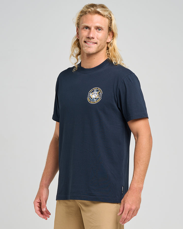 HOOKED CUDA | SS TEE - NAVY