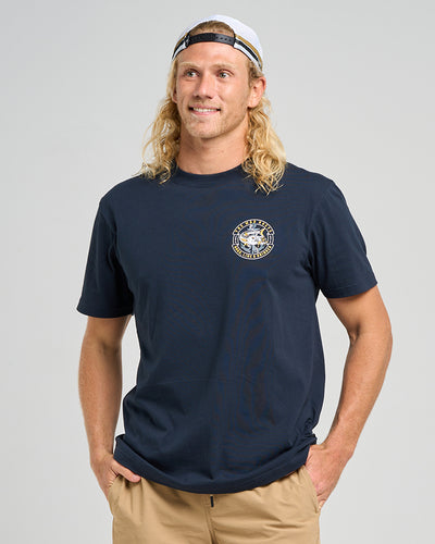 HOOKED CUDA | SS TEE - NAVY