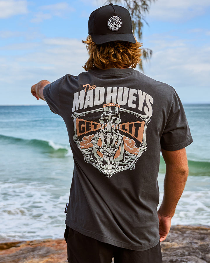 GET LIT STUBBY | SS TEE - VINTAGE BLACK