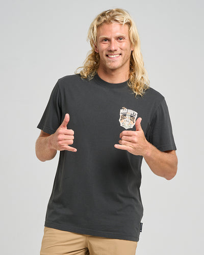 GET LIT STUBBY | SS TEE - VINTAGE BLACK