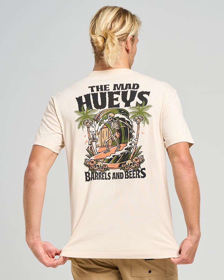 BARRELS AND BEERS | SS TEE - CEMENT