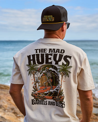 BARRELS AND BEERS | SS TEE - CEMENT