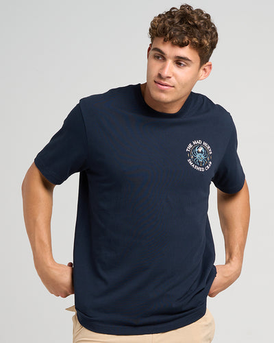 SMASHED CRAB | SS TEE - NAVY
