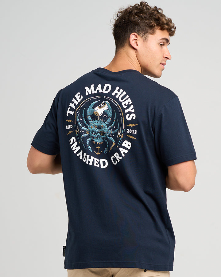 SMASHED CRAB | SS TEE - NAVY