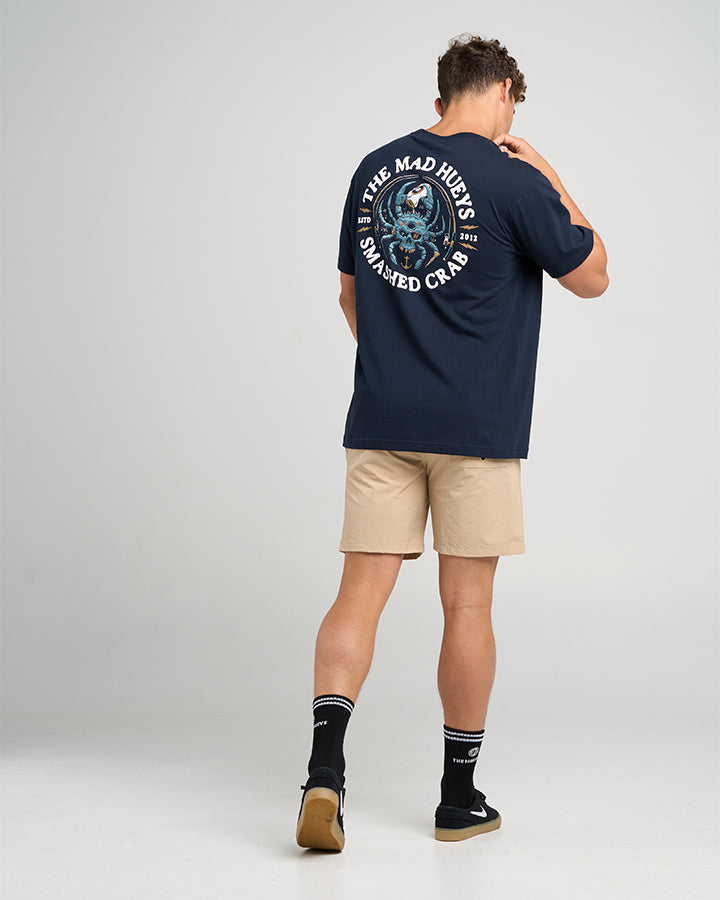 SMASHED CRAB | SS TEE - NAVY