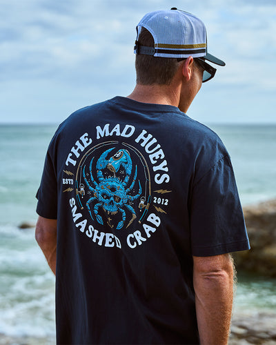 SMASHED CRAB | SS TEE - NAVY
