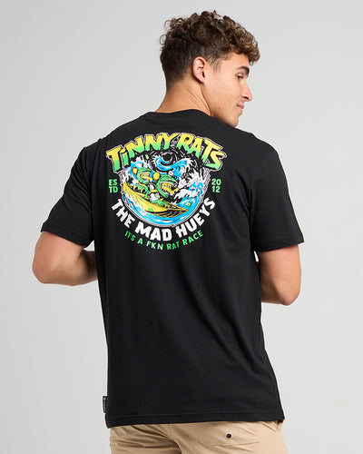 TINNY RATS | SS TEE - BLACK