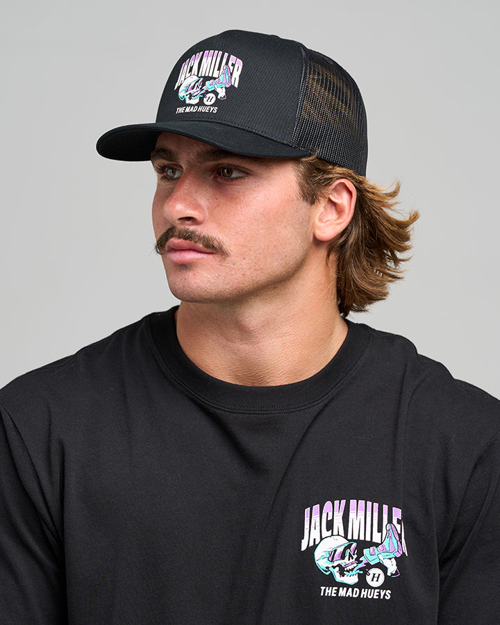 THRILLER MILLER | TWILL TRUCKER - BLACK