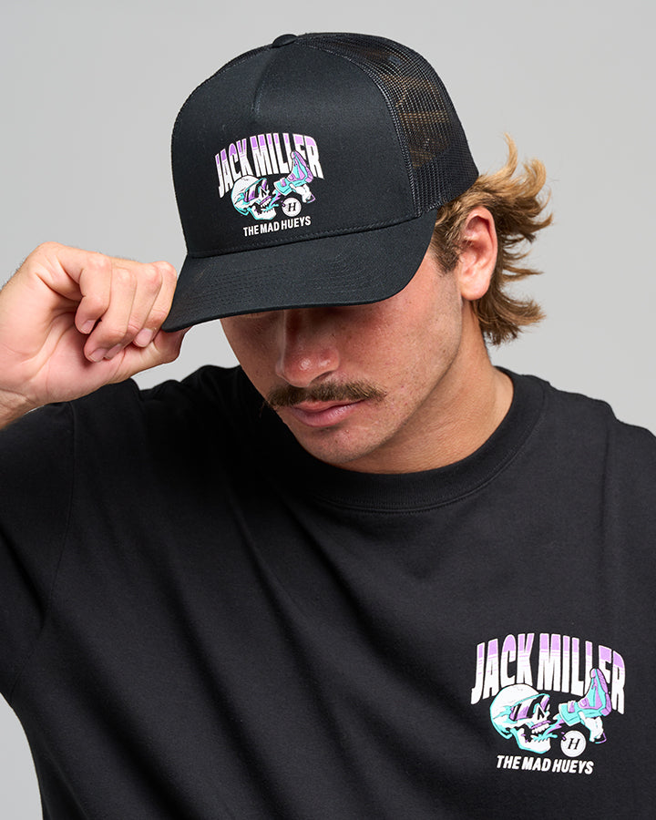 THRILLER MILLER | TWILL TRUCKER - BLACK