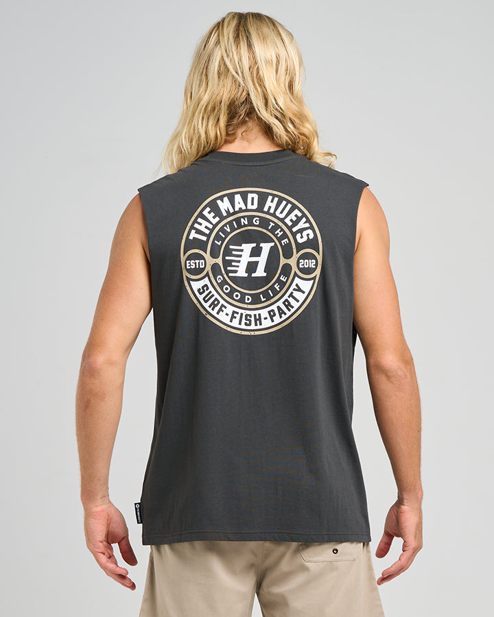 HUEYS GOOD LIFE | MUSCLE - VINTAGE BLACK