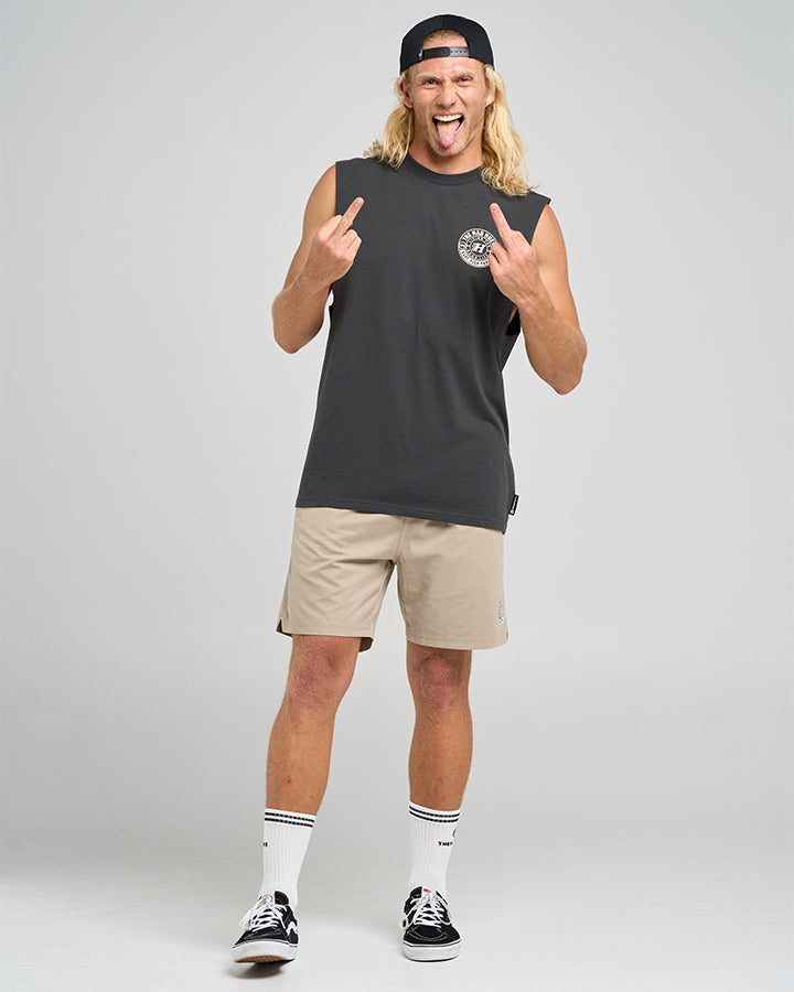 HUEYS GOOD LIFE | MUSCLE - VINTAGE BLACK