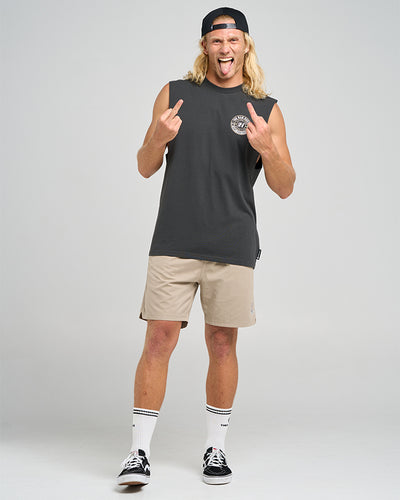 HUEYS GOOD LIFE | MUSCLE - VINTAGE BLACK