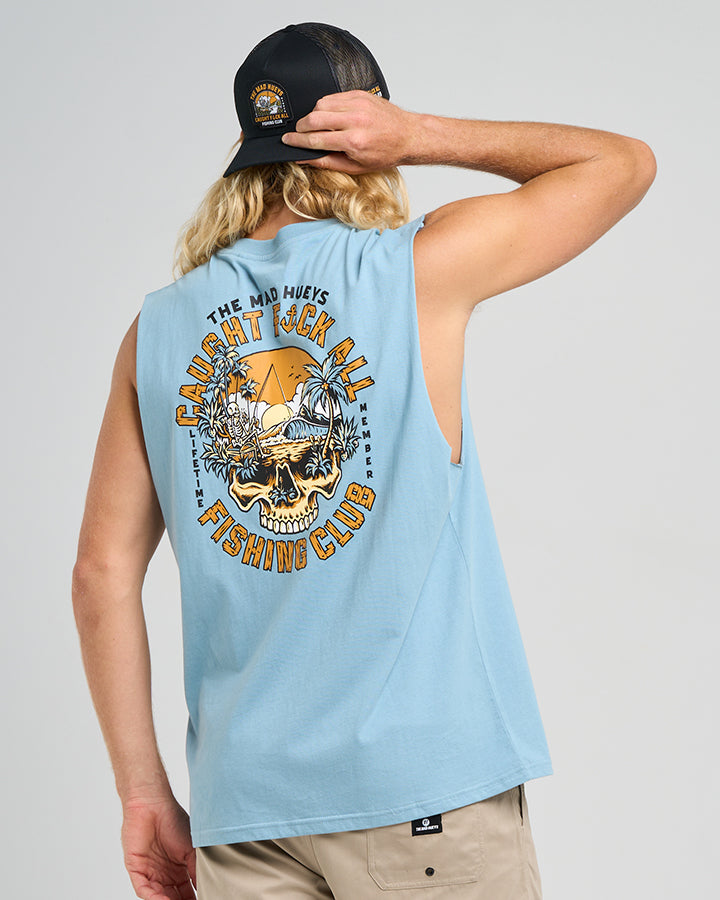 CAUGHT FK ALL ISLAND | MUSCLE - STEEL BLUE