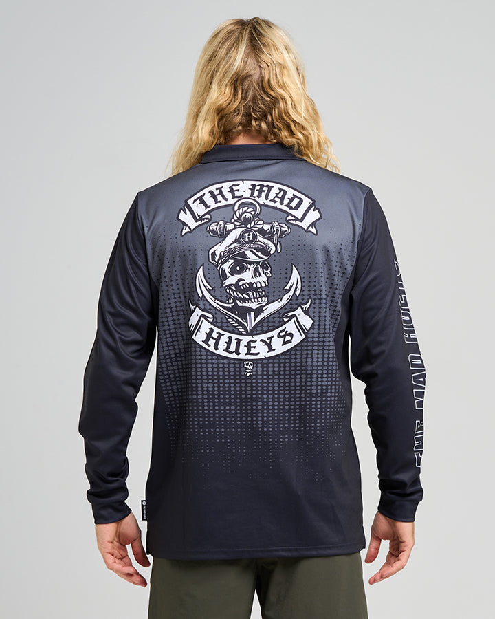 SAILOR ANCHOR | UPF 50+ FISHING JERSEY - CHARCOAL