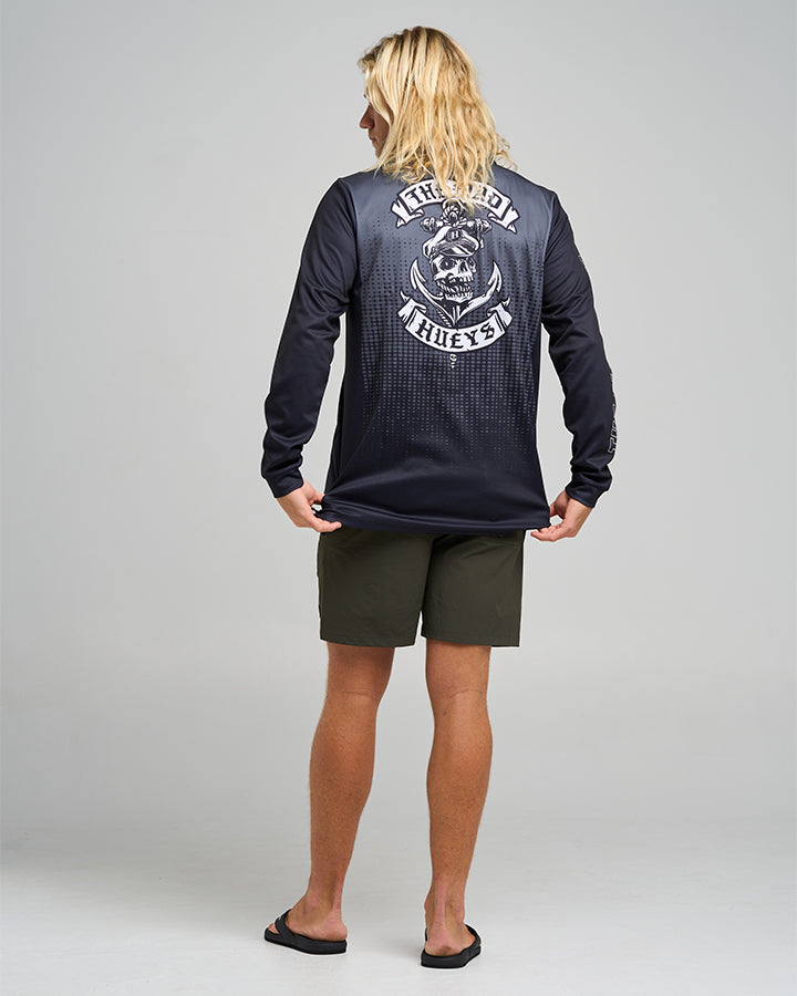 SAILOR ANCHOR | UPF 50+ FISHING JERSEY - CHARCOAL