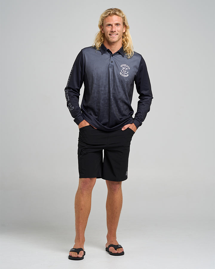 SAILOR ANCHOR | UPF 50+ FISHING JERSEY - CHARCOAL