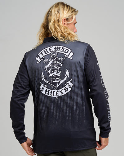 SAILOR ANCHOR | UPF 50+ FISHING JERSEY - CHARCOAL