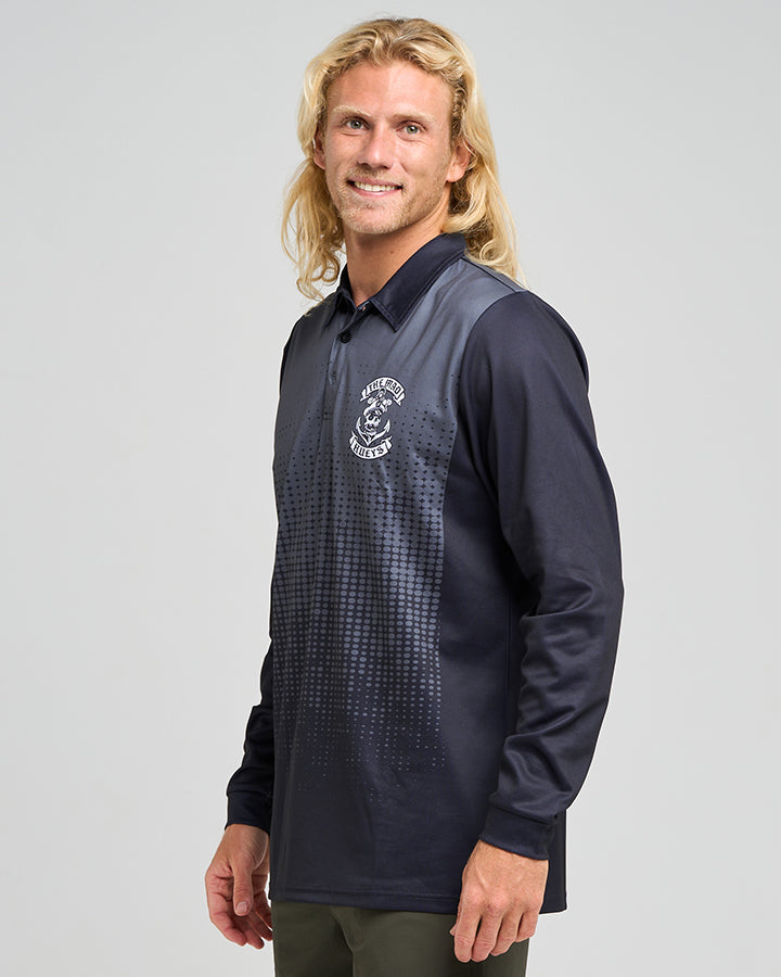 SAILOR ANCHOR | UPF 50+ FISHING JERSEY - CHARCOAL