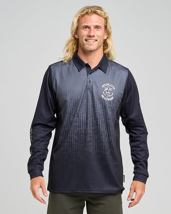 SAILOR ANCHOR | UPF 50+ FISHING JERSEY - CHARCOAL