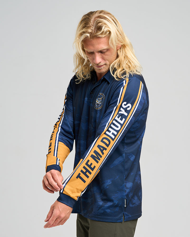 HOOKED CUDA | UPF 50+ FISHING JERSEY - NAVY