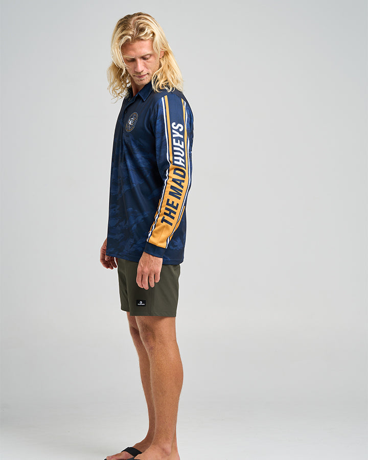 HOOKED CUDA | UPF 50+ FISHING JERSEY - NAVY