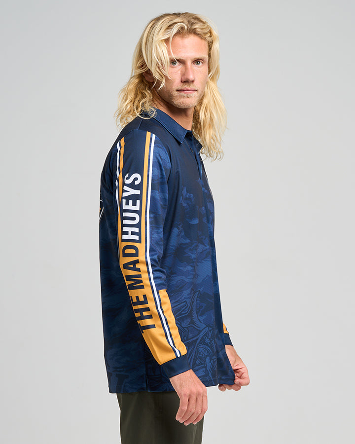 HOOKED CUDA | UPF 50+ FISHING JERSEY - NAVY