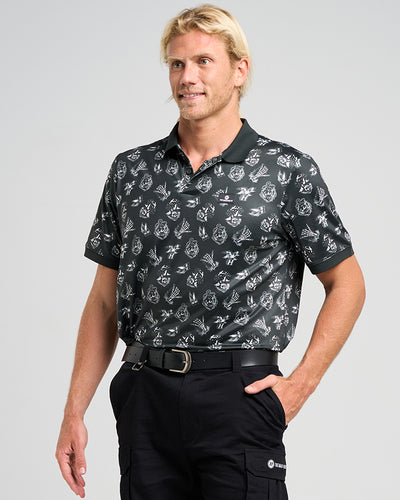 SAILOR ANCHOR | SS PARTY POLO - BLACK