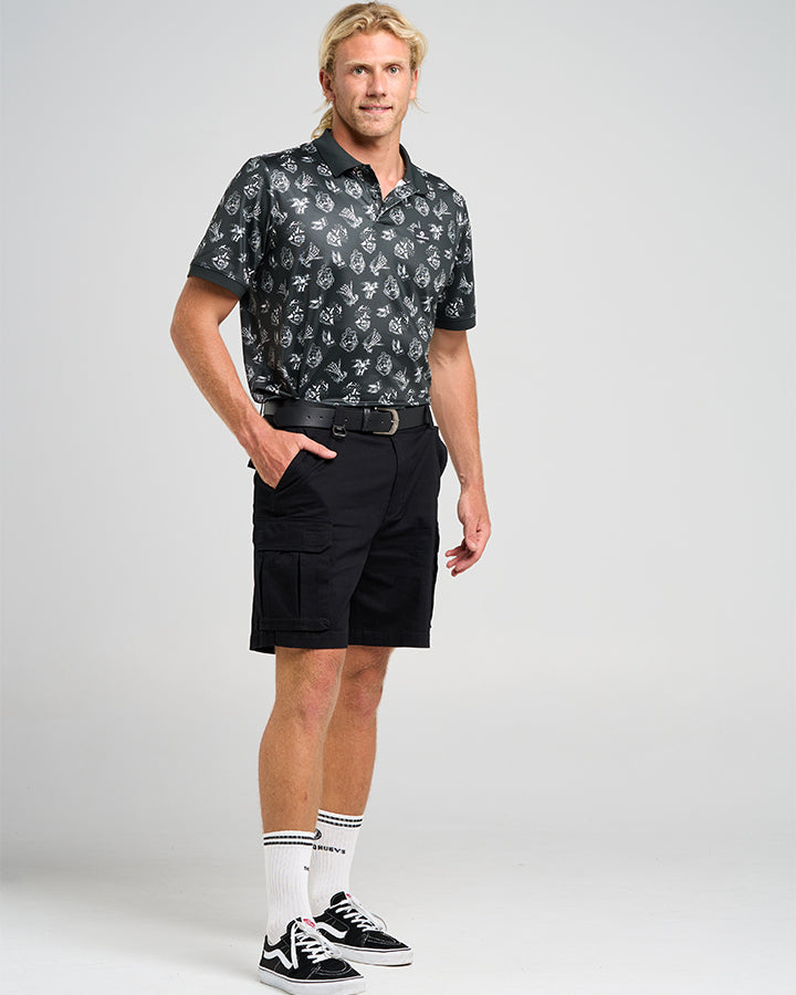 SAILOR ANCHOR | SS PARTY POLO - BLACK