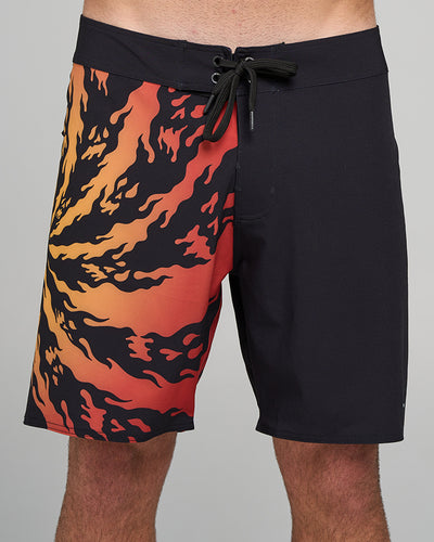 SKULL SPIRAL | 18" BOARDSHORT - BLACK