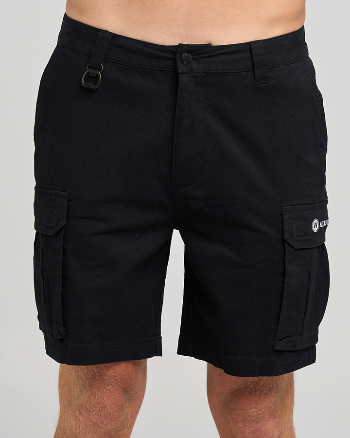 SNAGGED | 20" CARGO SHORT - BLACK