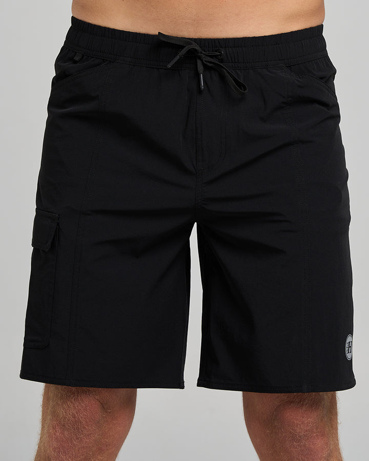 COASTLINE | 18" HYBRID SHORT - BLACK