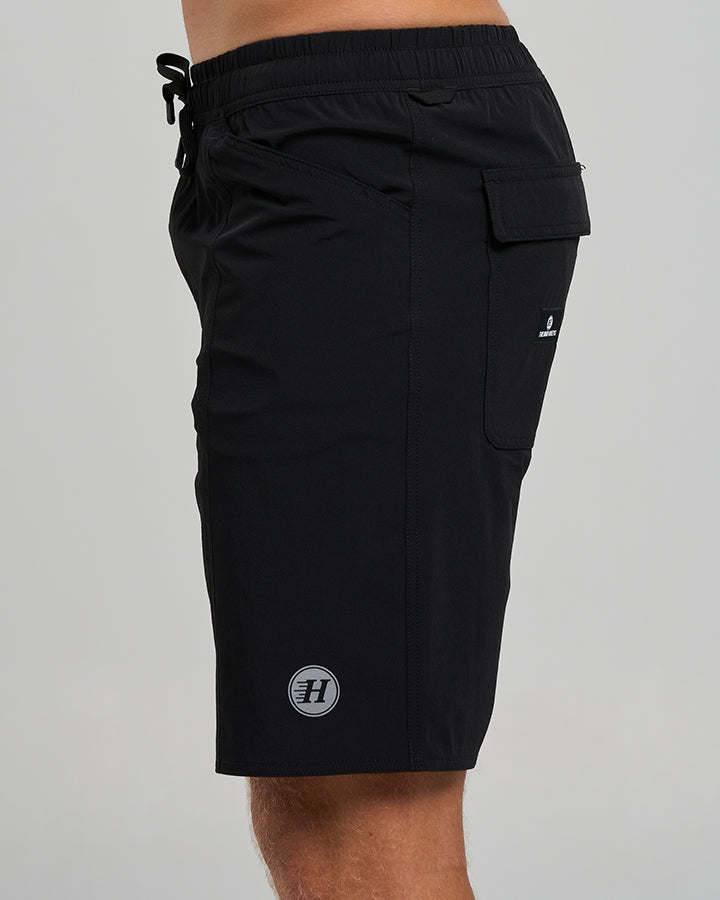 COASTLINE | 18" HYBRID SHORT - BLACK