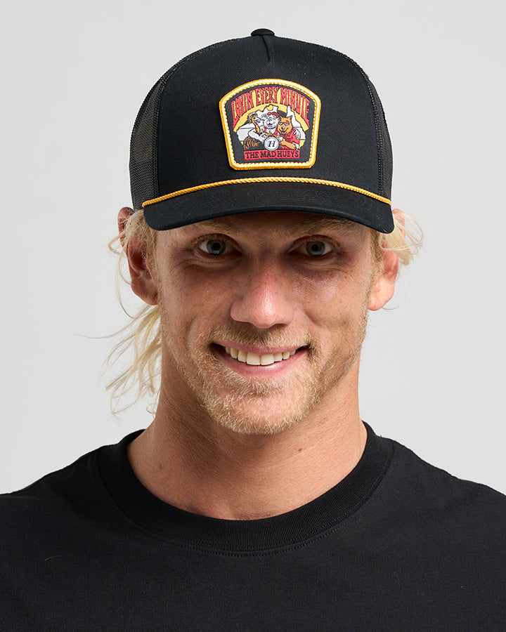 OZ STRAYA | TWILL TRUCKER - BLACK