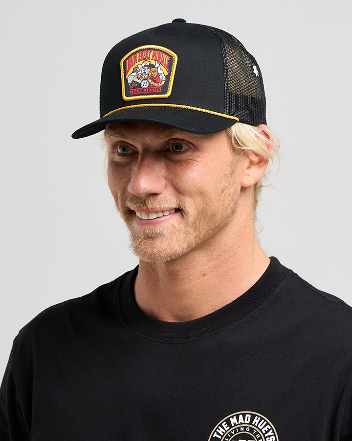 OZ STRAYA | TWILL TRUCKER - BLACK