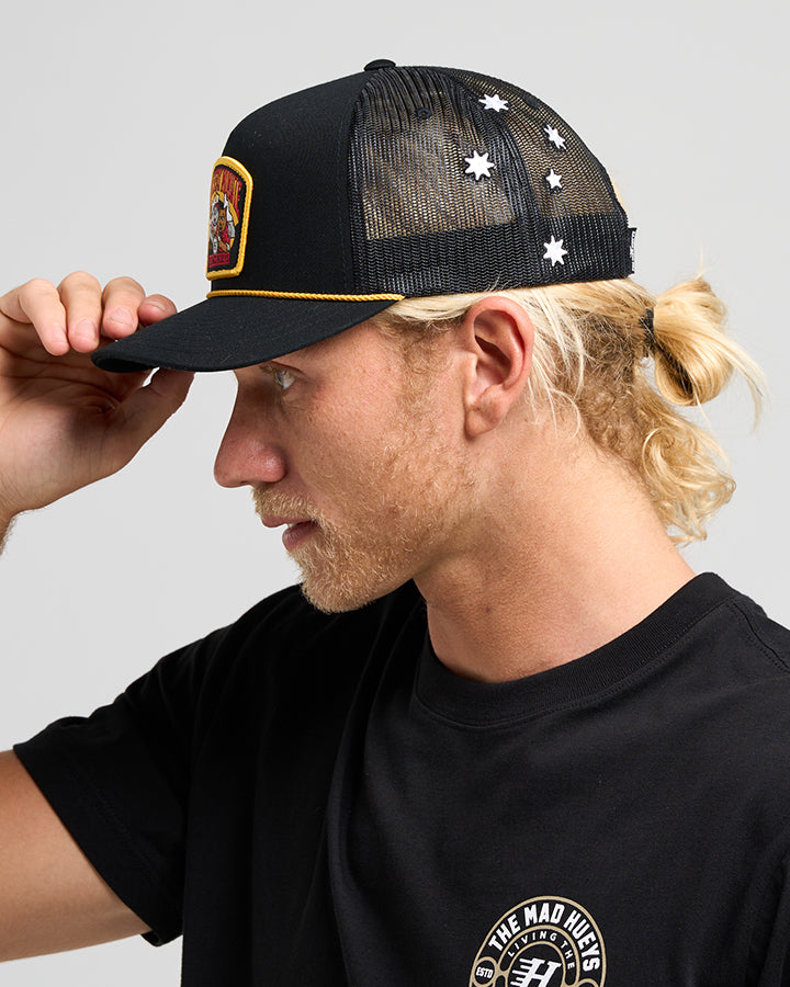 OZ STRAYA | TWILL TRUCKER - BLACK