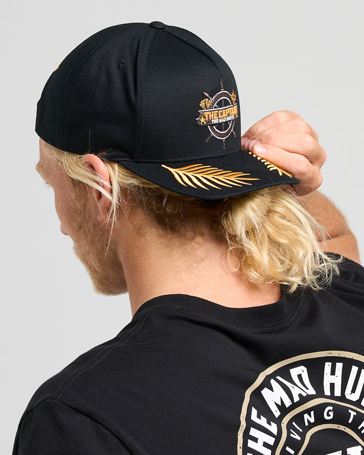 THE SEA CAPTAIN | TWILL SNAPBACK - BLACK