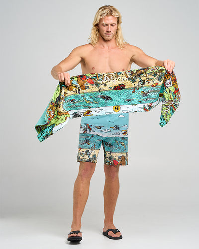 OZ STRAYA | BEACH TOWEL - AQUA