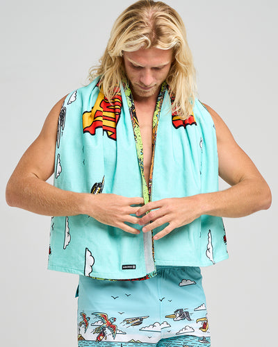 OZ STRAYA | BEACH TOWEL - AQUA