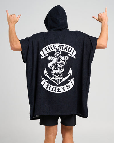 SAILOR ANCHOR | HOODED TOWEL - BLACK