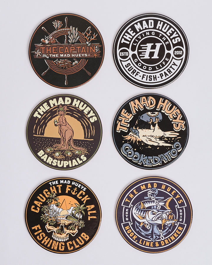 HUEYS | DRINKING COASTERS - MULTI