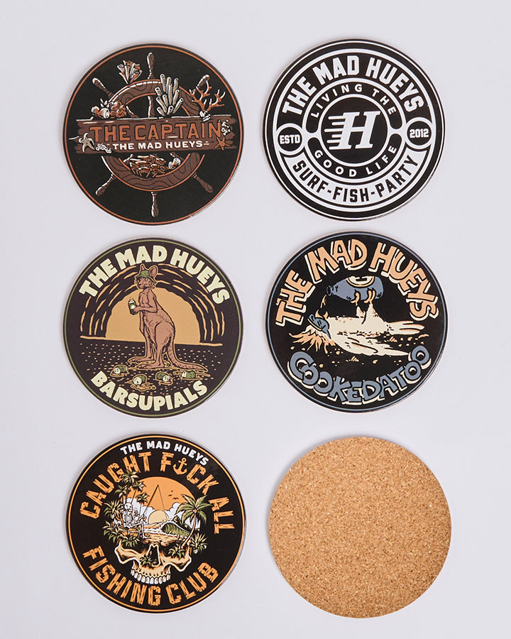 HUEYS | DRINKING COASTERS - MULTI