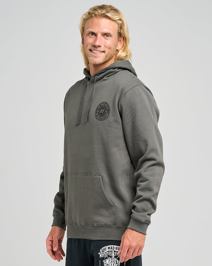 HUEYS GOOD LIFE | HOODED PULLOVER - CHARCOAL