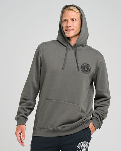 HUEYS GOOD LIFE | HOODED PULLOVER - CHARCOAL